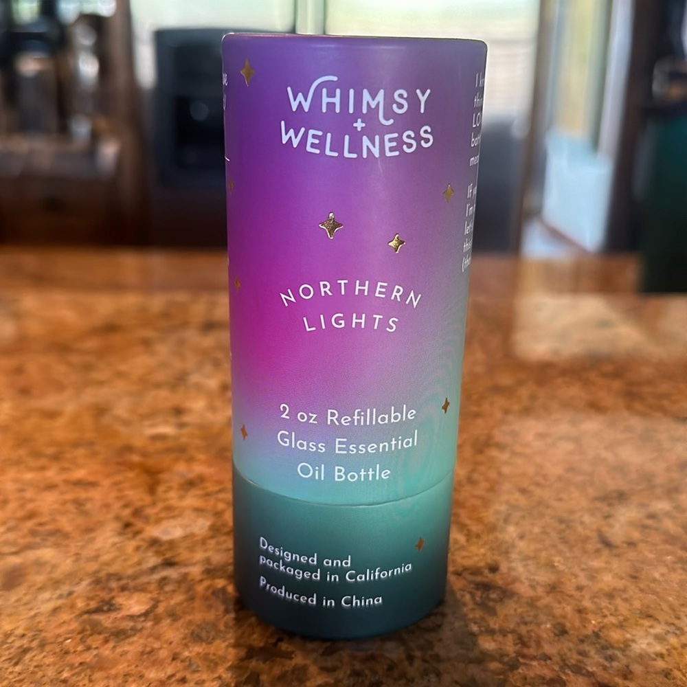 Whimsy+Wellness northern lights 2oz glass bottle